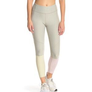 Outdoor Voices Colorblock Dipped Legging Green Pink Medium